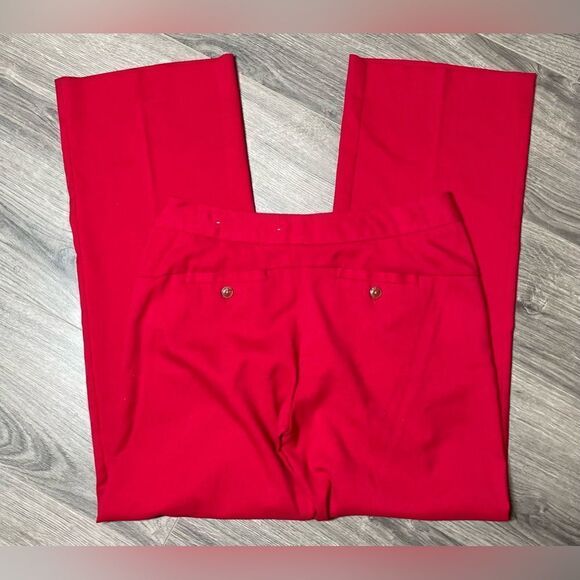 🔥❤️🔥 Designs by Mark Eisen Crisp Slacks Straight Leg Women Size 6 - Picture 4 of 7